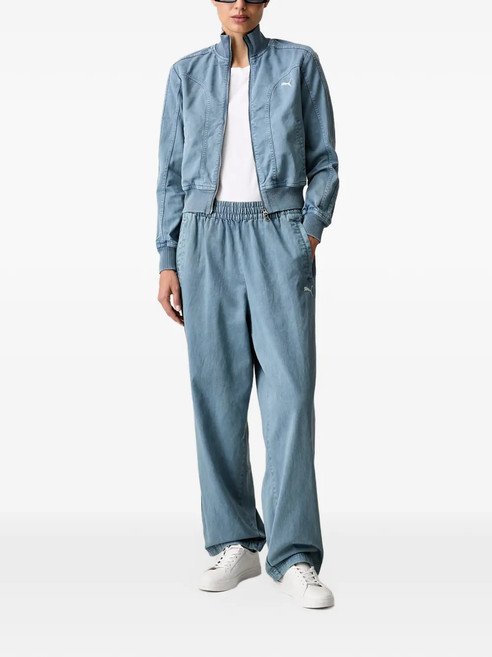 PUMA Future. . Archive washed twill short jacket Blauw