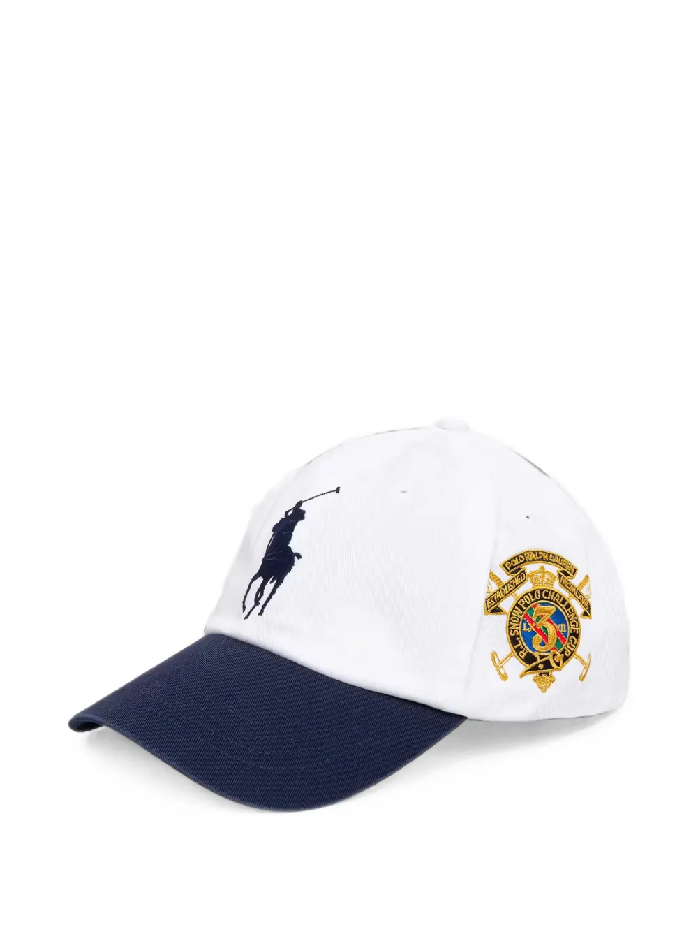 Polo Ralph Lauren logo-embroidered contrast-brim baseball cap - Bianco