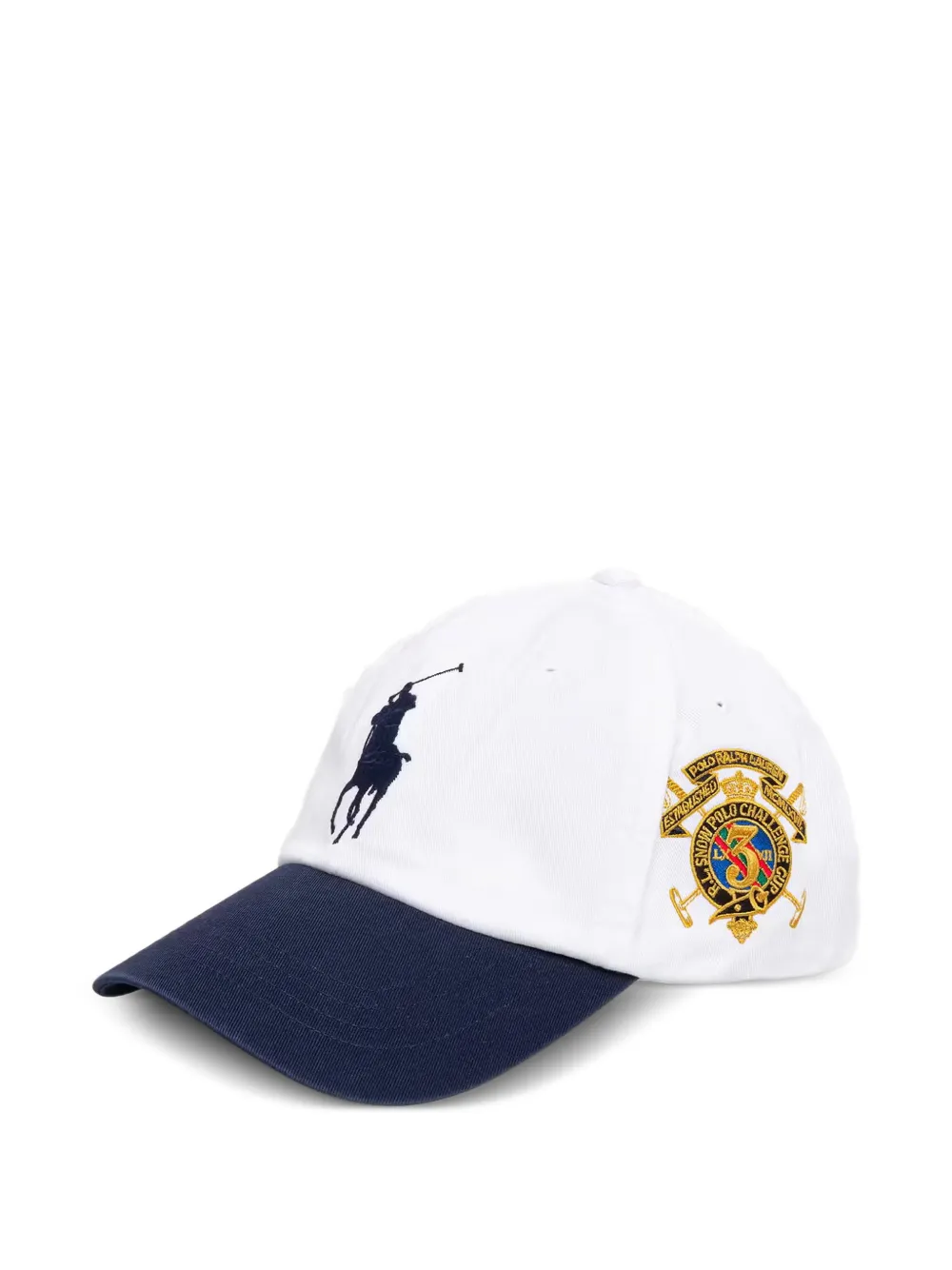 Polo Ralph Lauren logo-embroidered contrast-brim baseball cap - Weiß