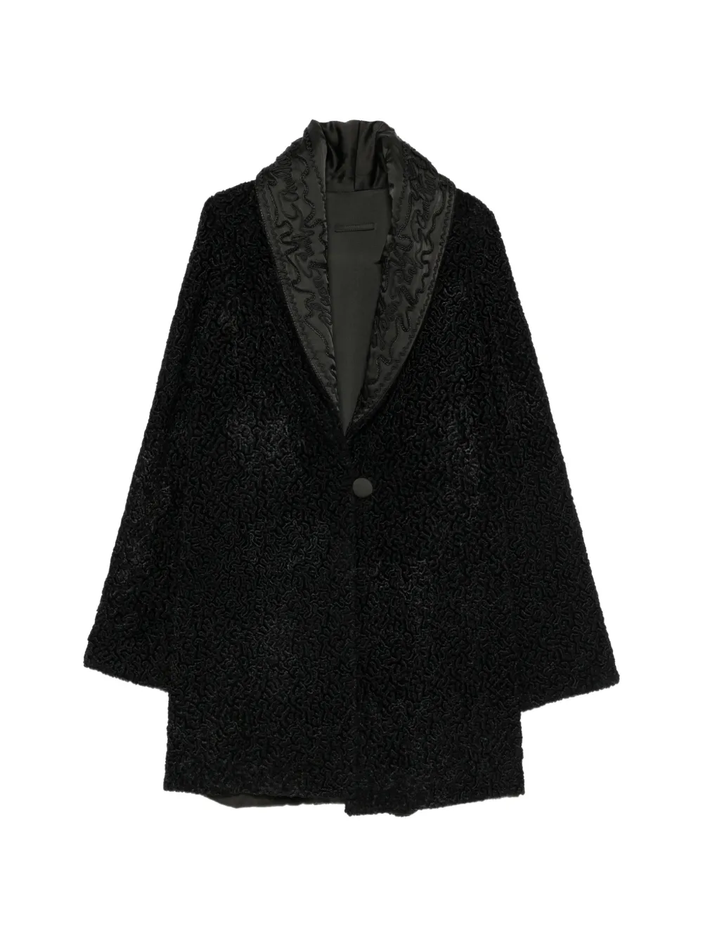 Jean Paul Gaultier Pre-Owned Cappotto reversibile con collo a scialle anni '90 - Nero