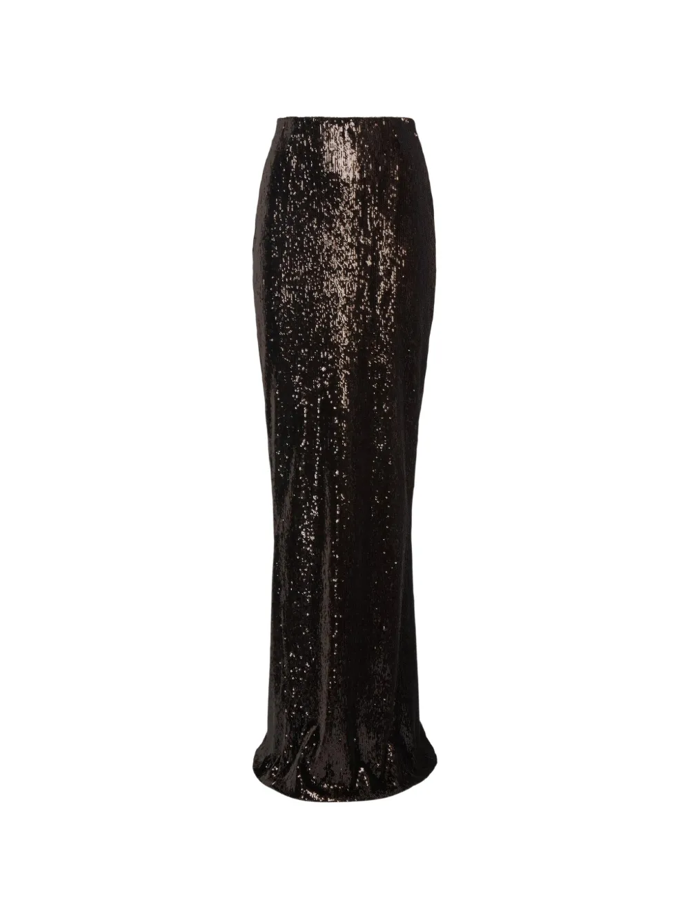 Balmain Langer Rock mit Pailletten - Braun