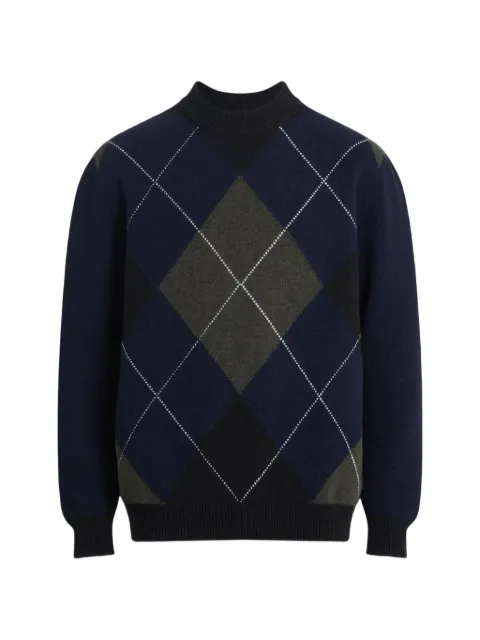 Balmain merino-wool jumper with diamond pattern