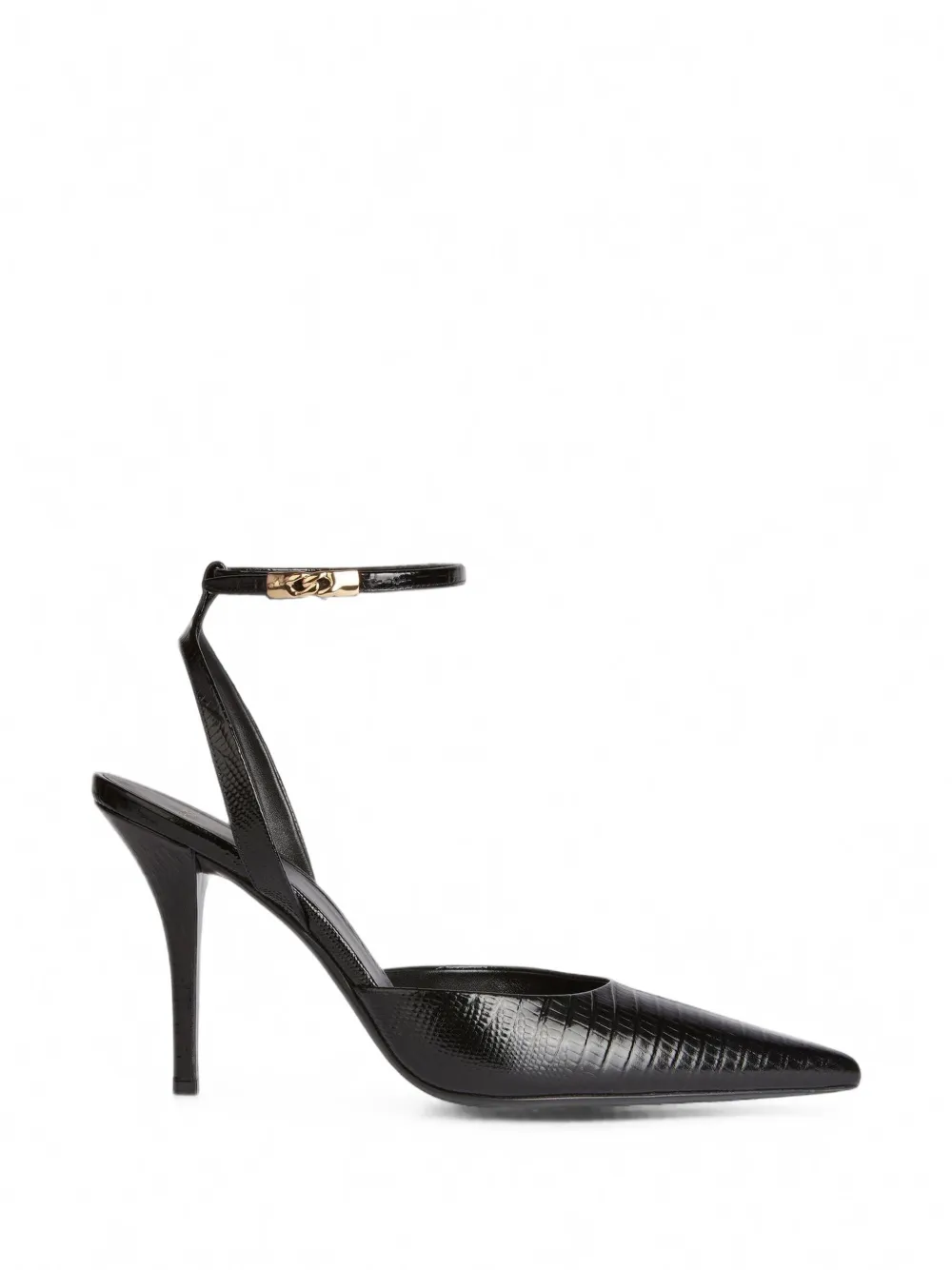 Balmain Pumps mit geprägtem Riemen - Schwarz