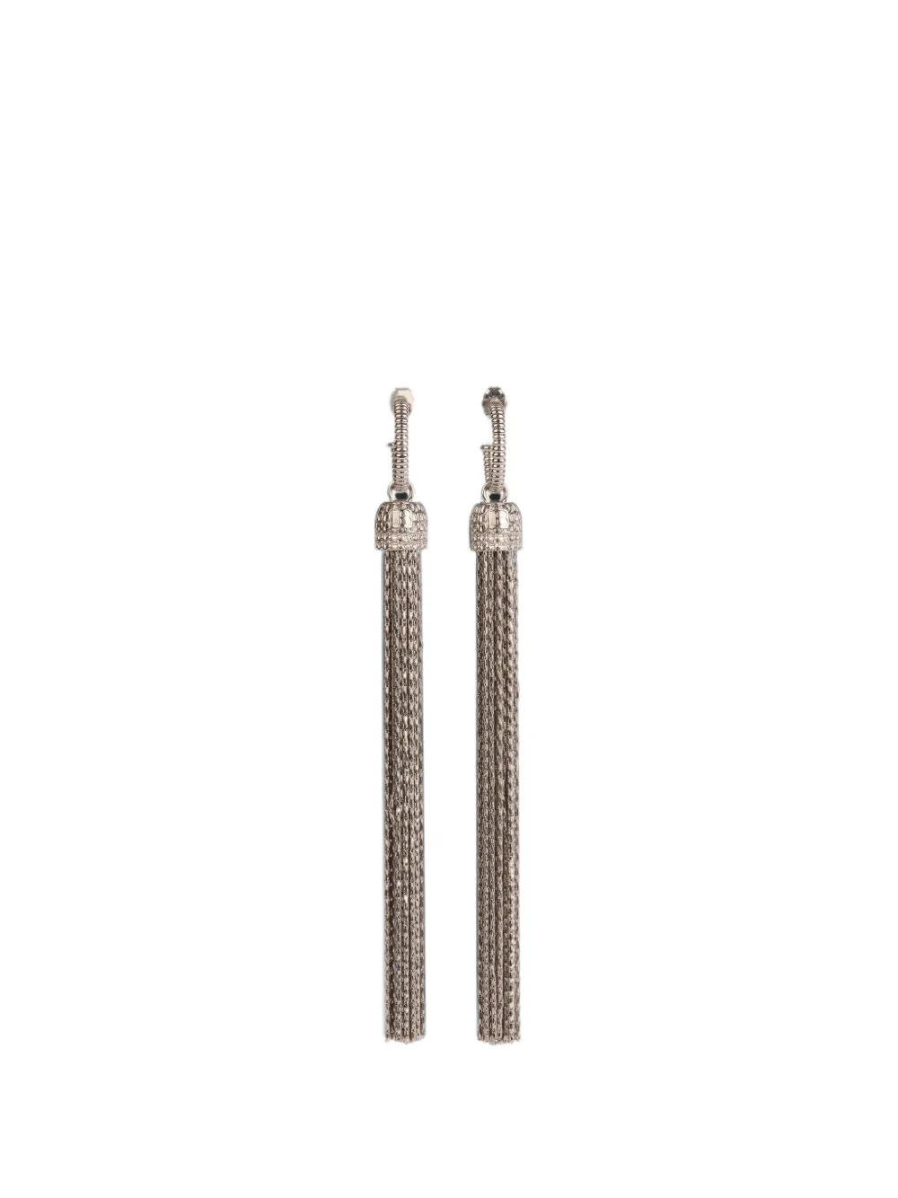 Balmain Orecchini in ottone con nappa - Argento