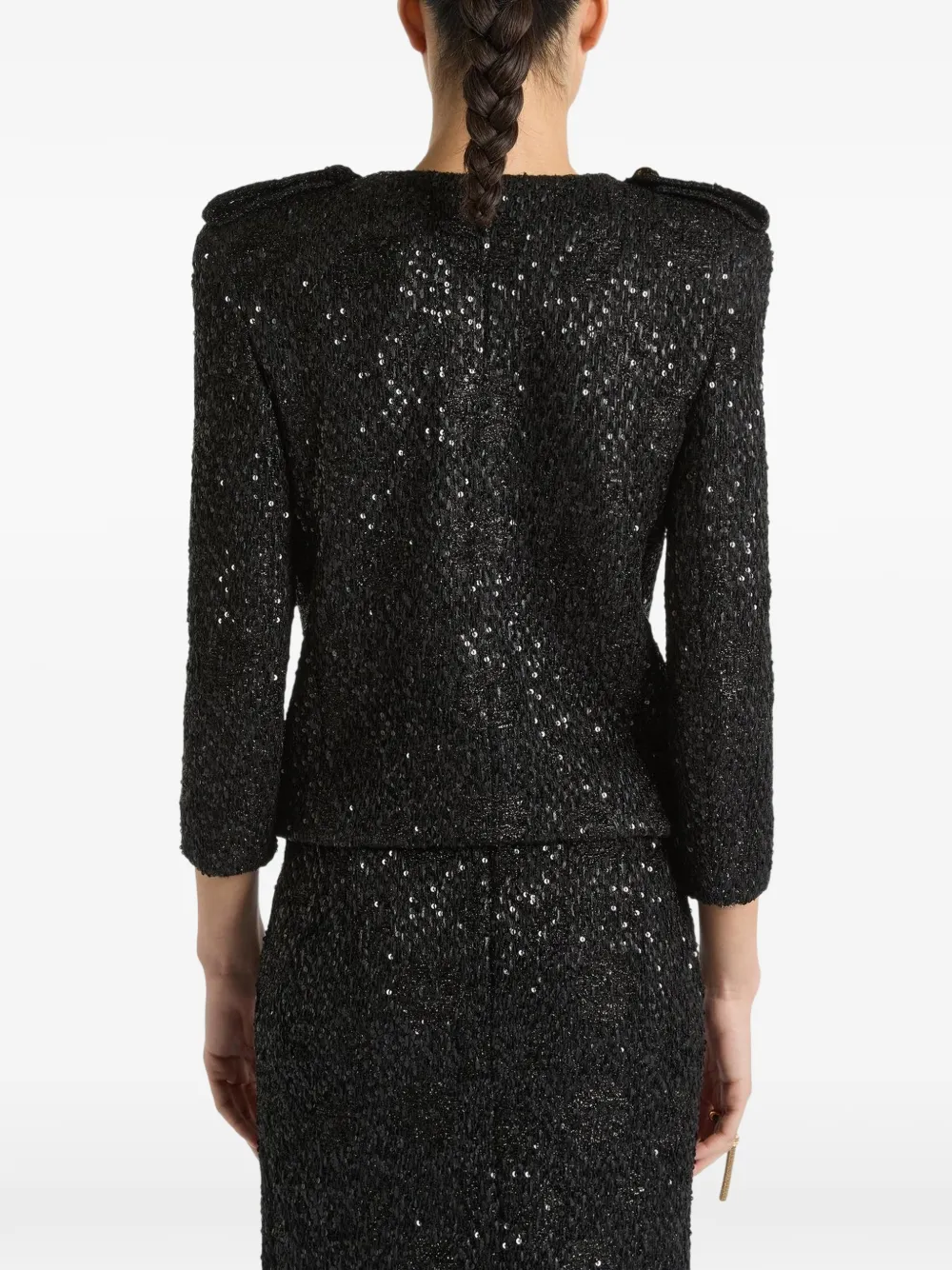 Balmain Jack met pailletten Zwart