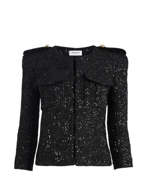 Balmain sequinned tweed jacket