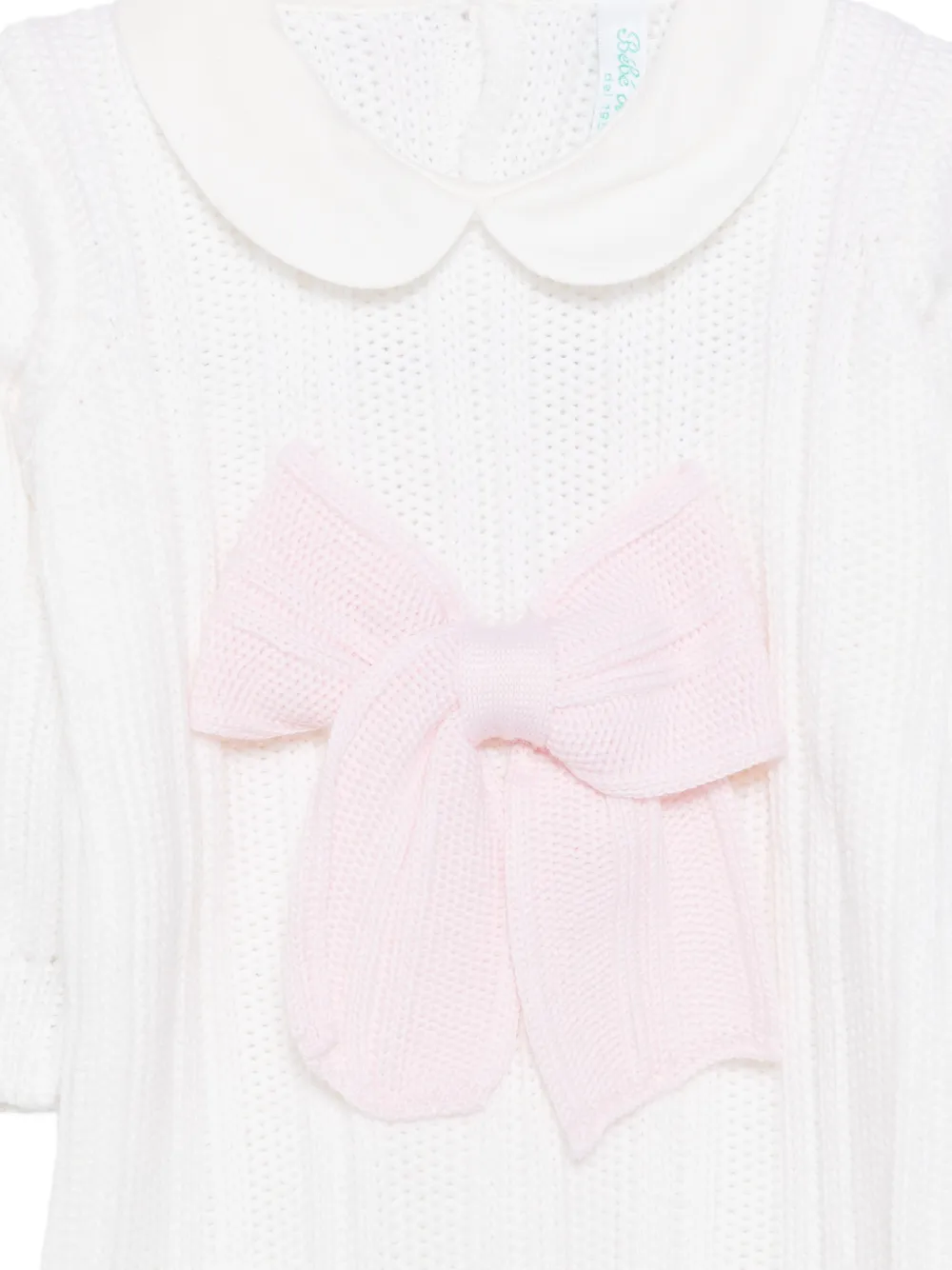 Bébé di Almy Jumpsuit met Peter Pan-kraag en strik-detail Wit