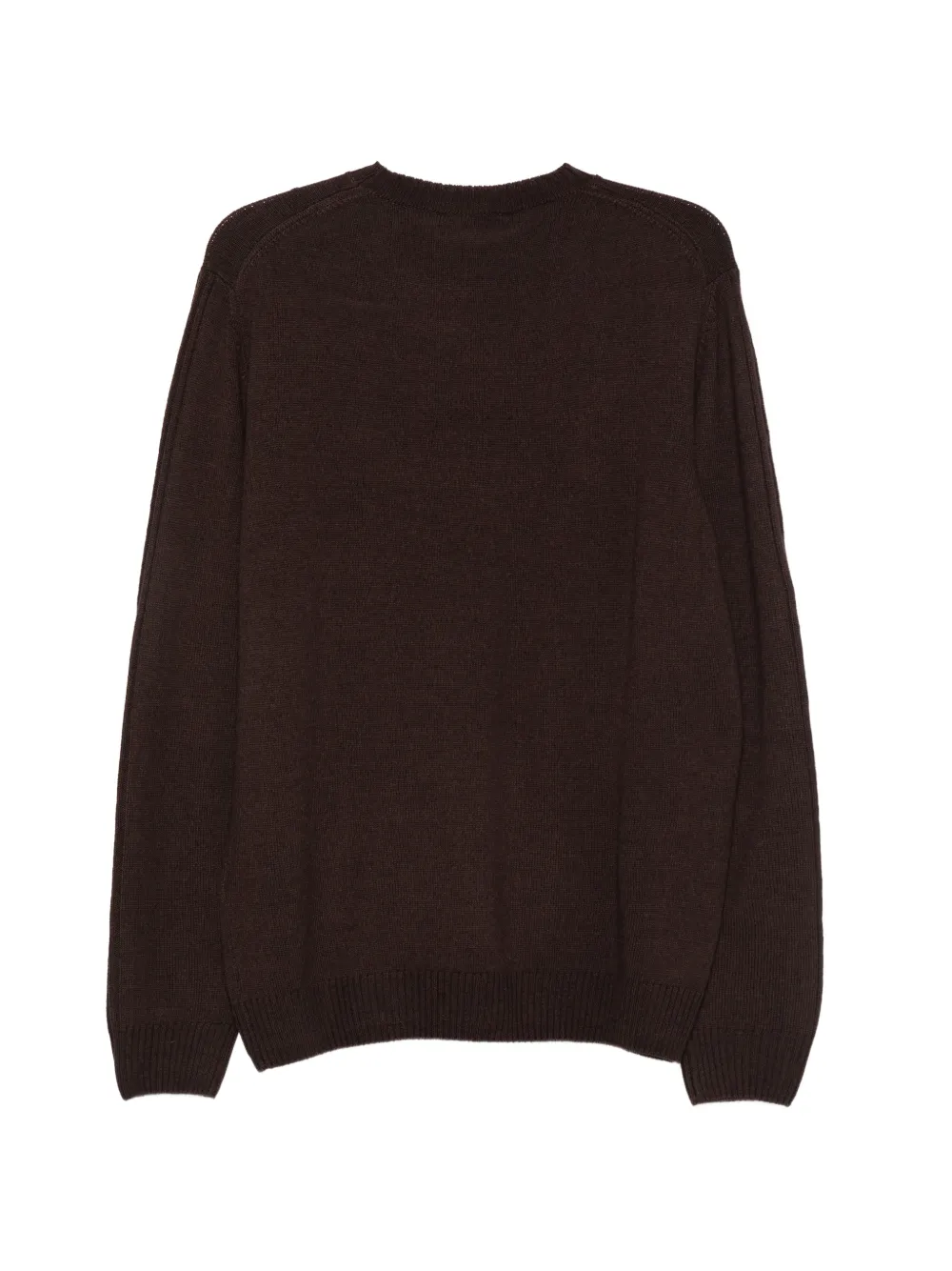 Corneliani Trui met ronde hals en geribbelde afwerking Bruin