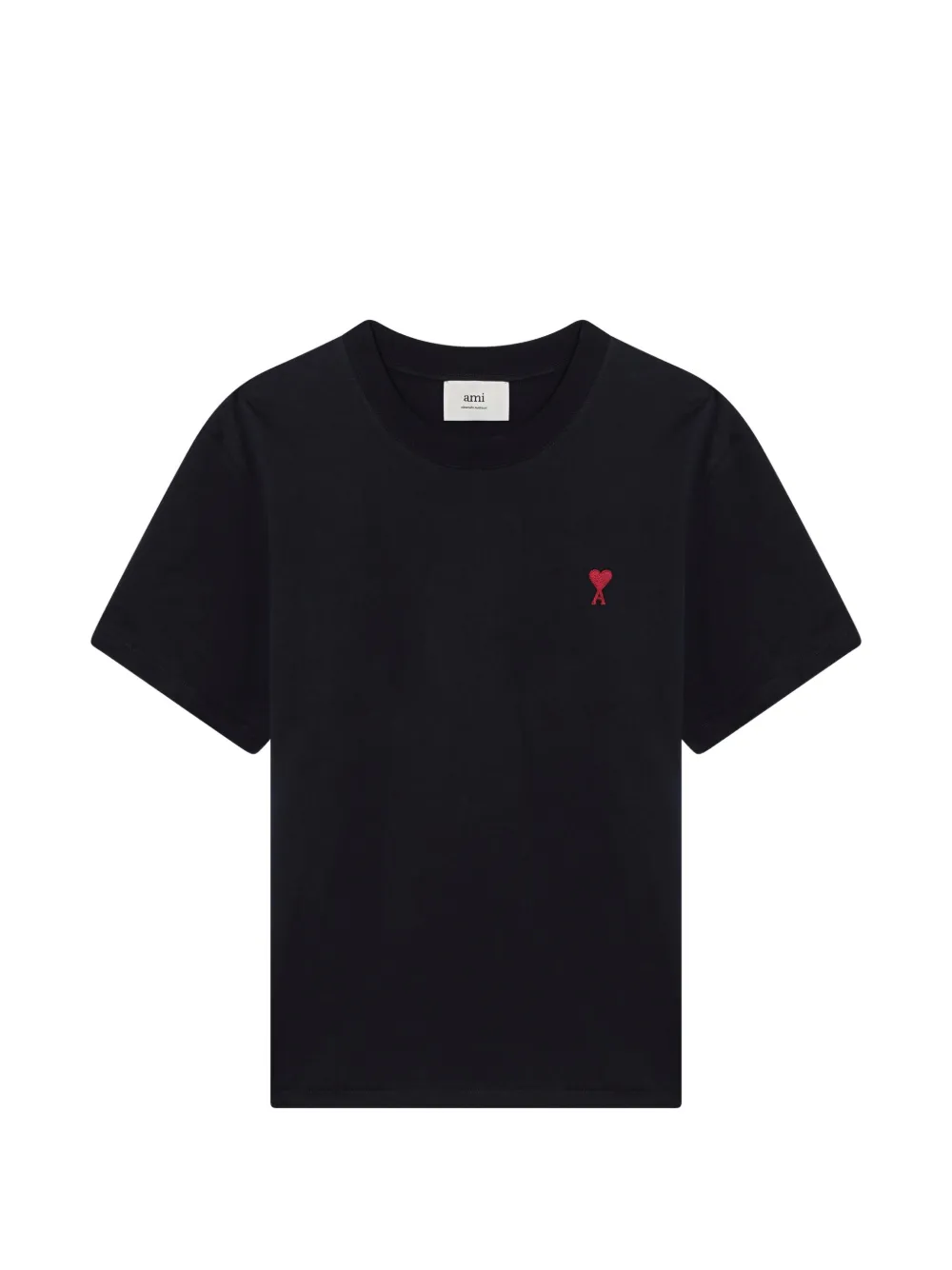 AMI Paris blue cotton T-shirt with Ami de Coeur