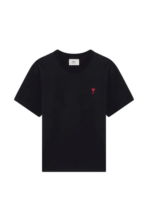 AMI Paris blue cotton T-shirt with Ami de Coeur