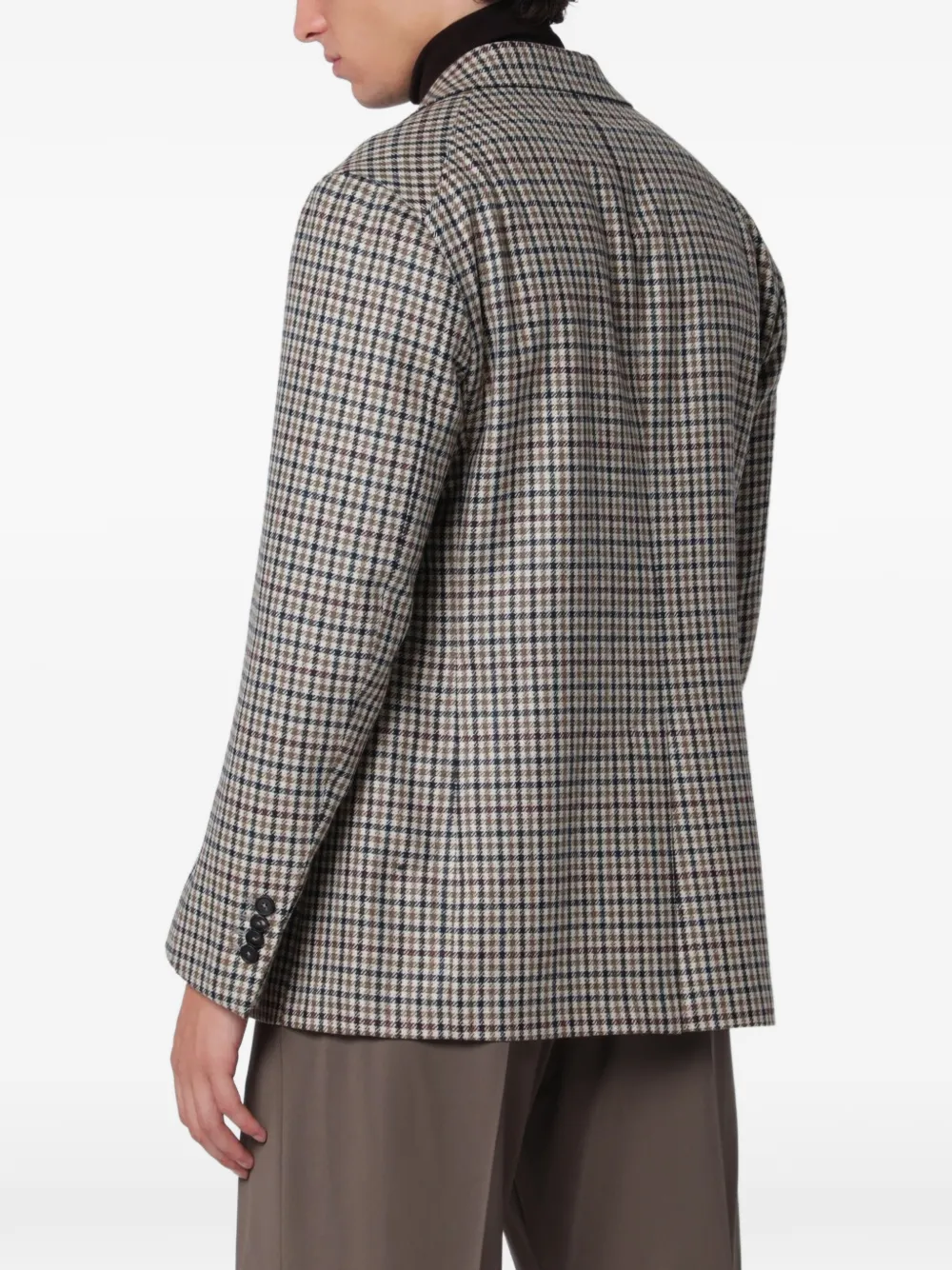 Tagliatore New York geruite blazer Beige