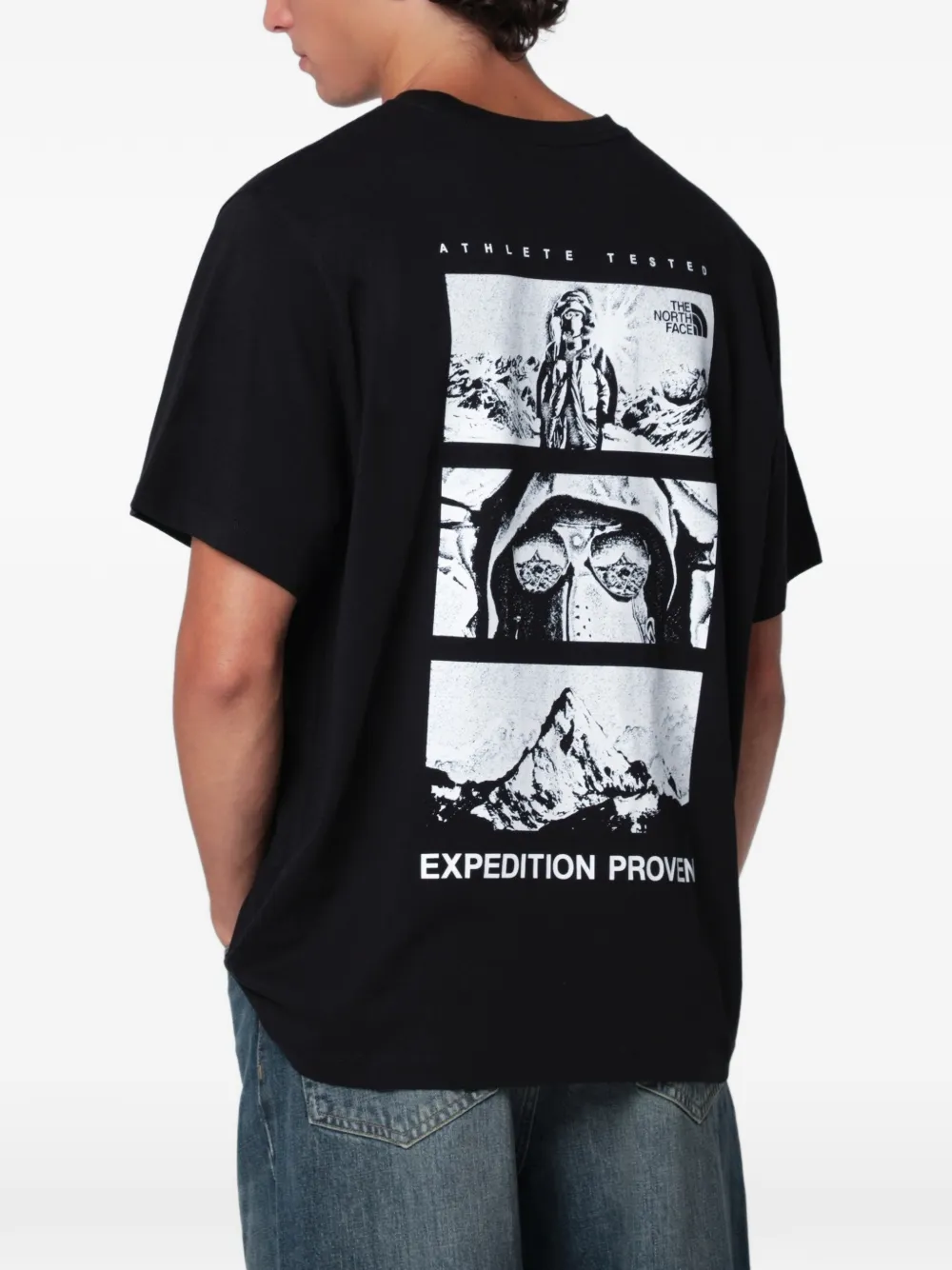 The North Face 60th Anniversary T-shirt met grafische print Zwart