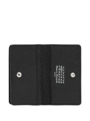 Maison Margiela Porta-cartões De Couro Com Pespontos | Preto