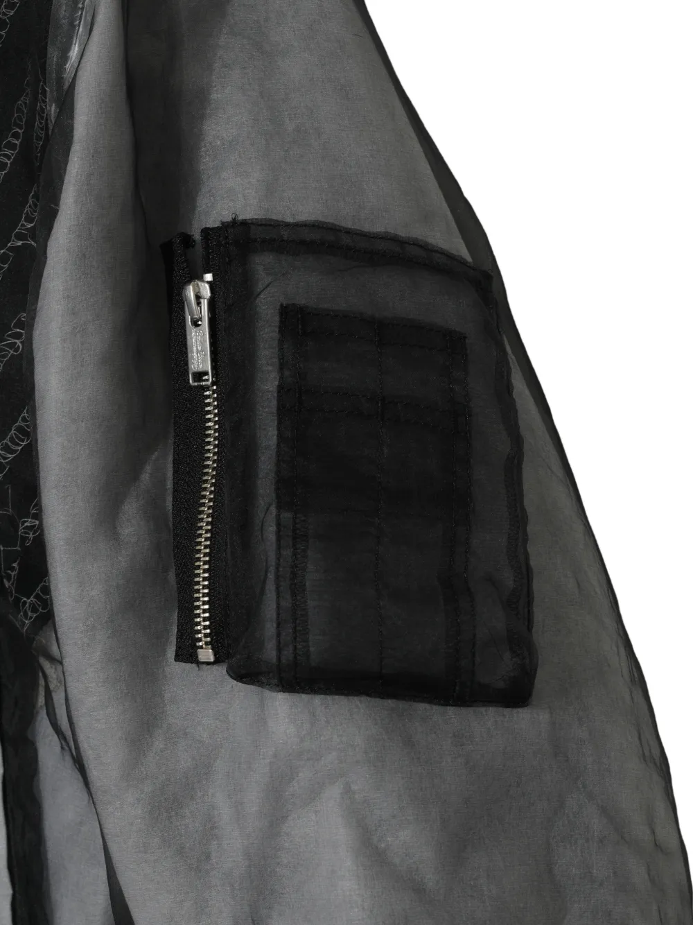 Undercover Jack met doorzichtig vlak en patchwork Grijs