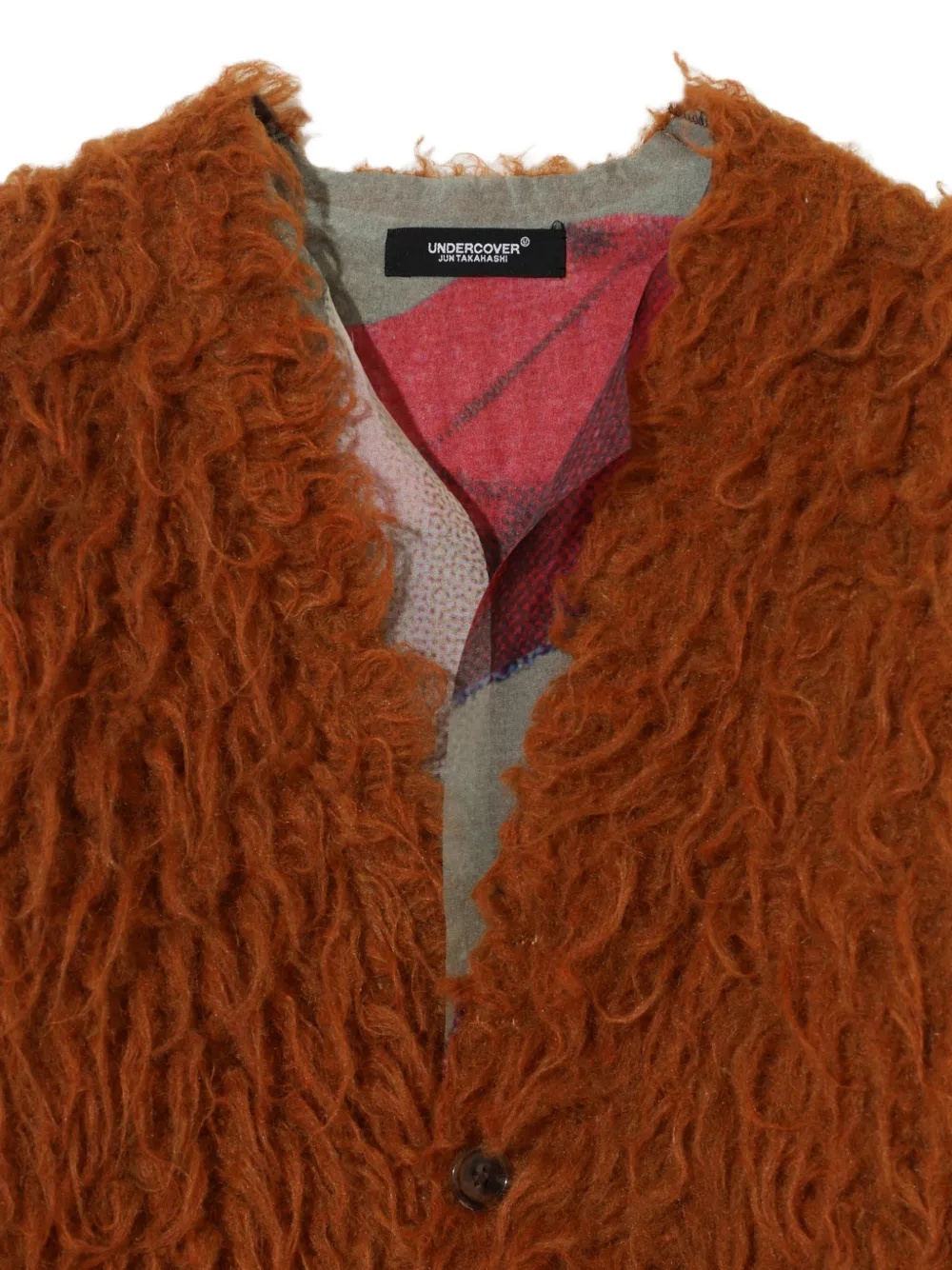 Undercover floral-print shaggy coat Bruin