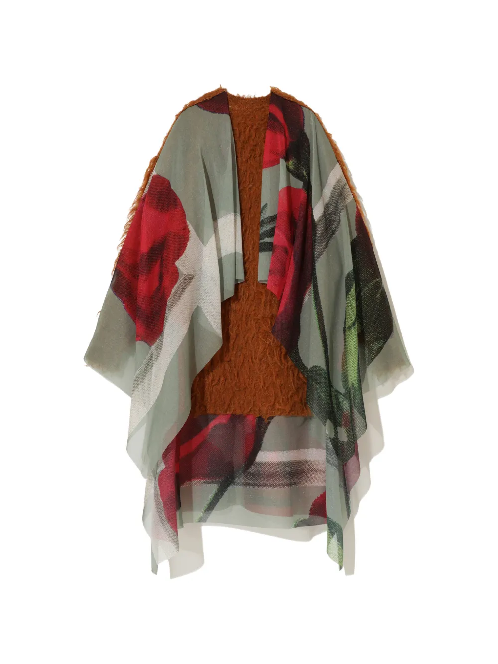 Undercover floral-print shaggy coat Bruin