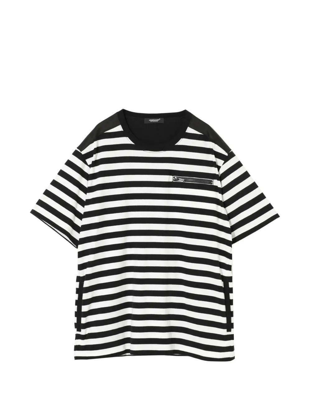 Undercover striped zip-pocket T-shirt