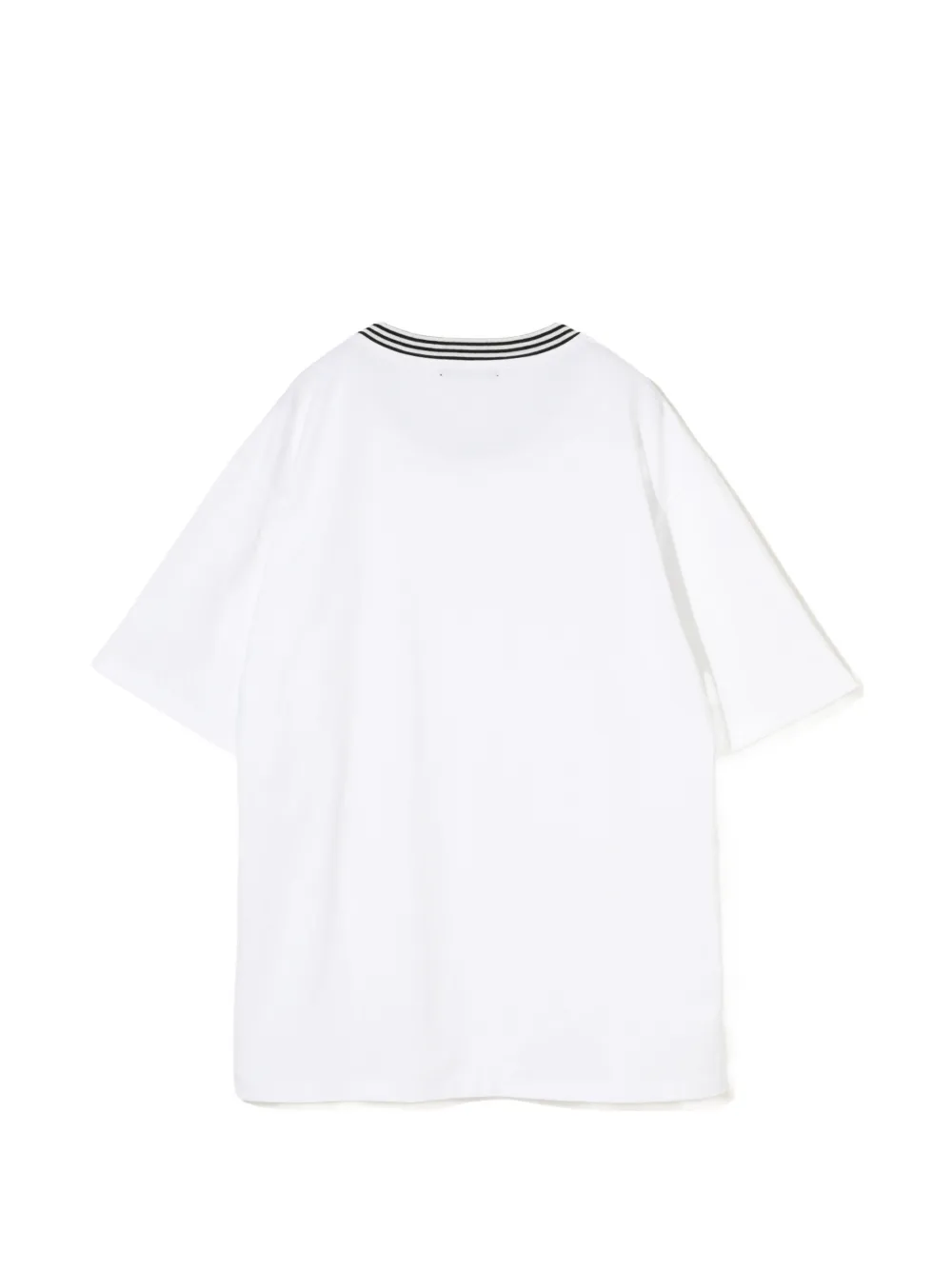 Undercover T-shirt met gestreepte afwerking Wit