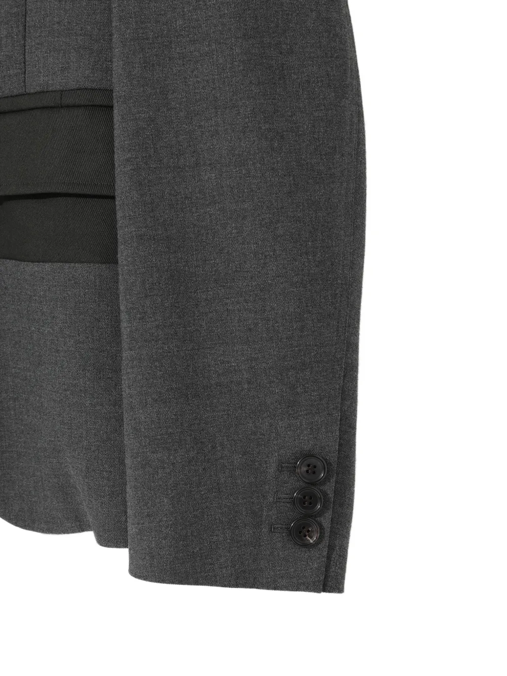 Undercover Blazer met vlakken en gerafelde details Grijs