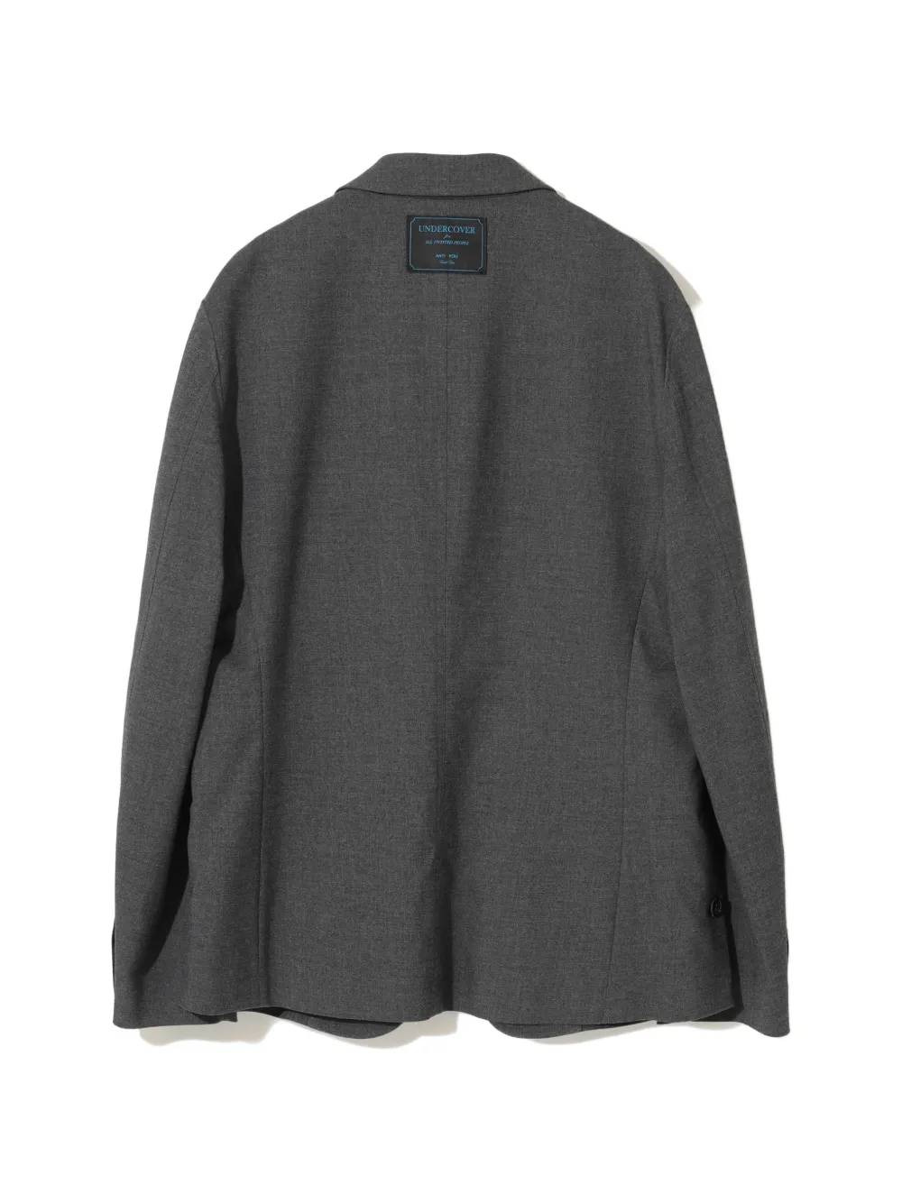 Undercover Blazer met vlakken en gerafelde details Grijs