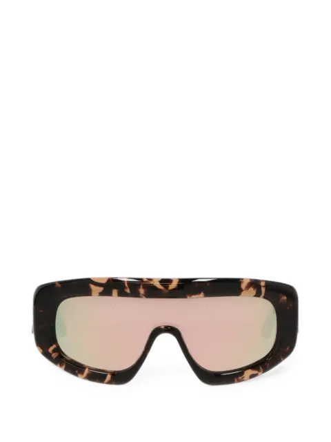Palm Angels tortoiseshell-effect shield-frame sunglasses