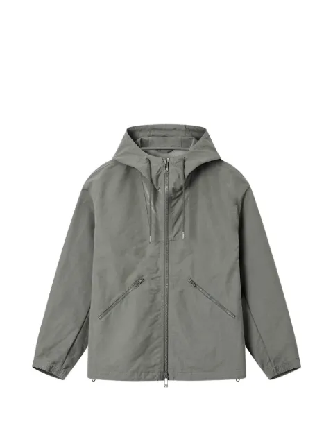 Armani Exchange hooded zip-fastening jacket