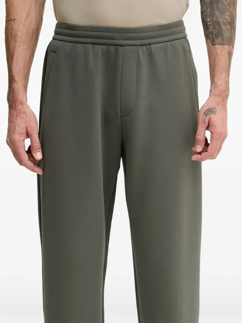 Armani Exchange Trainingsbroek met elastische taille Groen