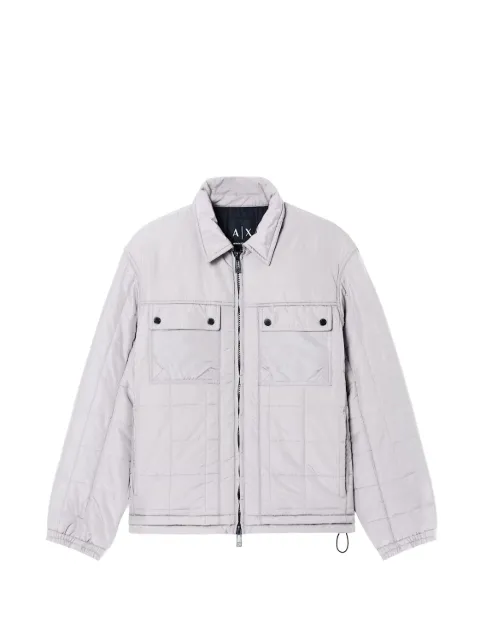 Armani Exchange matte-finish quilted padded jacket