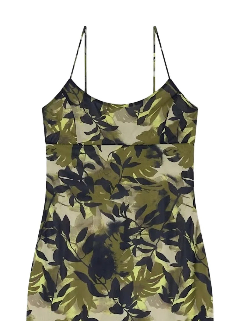 Armani Exchange Maxi-jurk met bloemenprint en spaghettigbandjes Groen