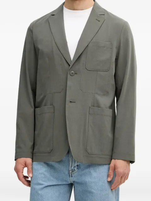 Armani Exchange patch-pocket single-breasted blazer