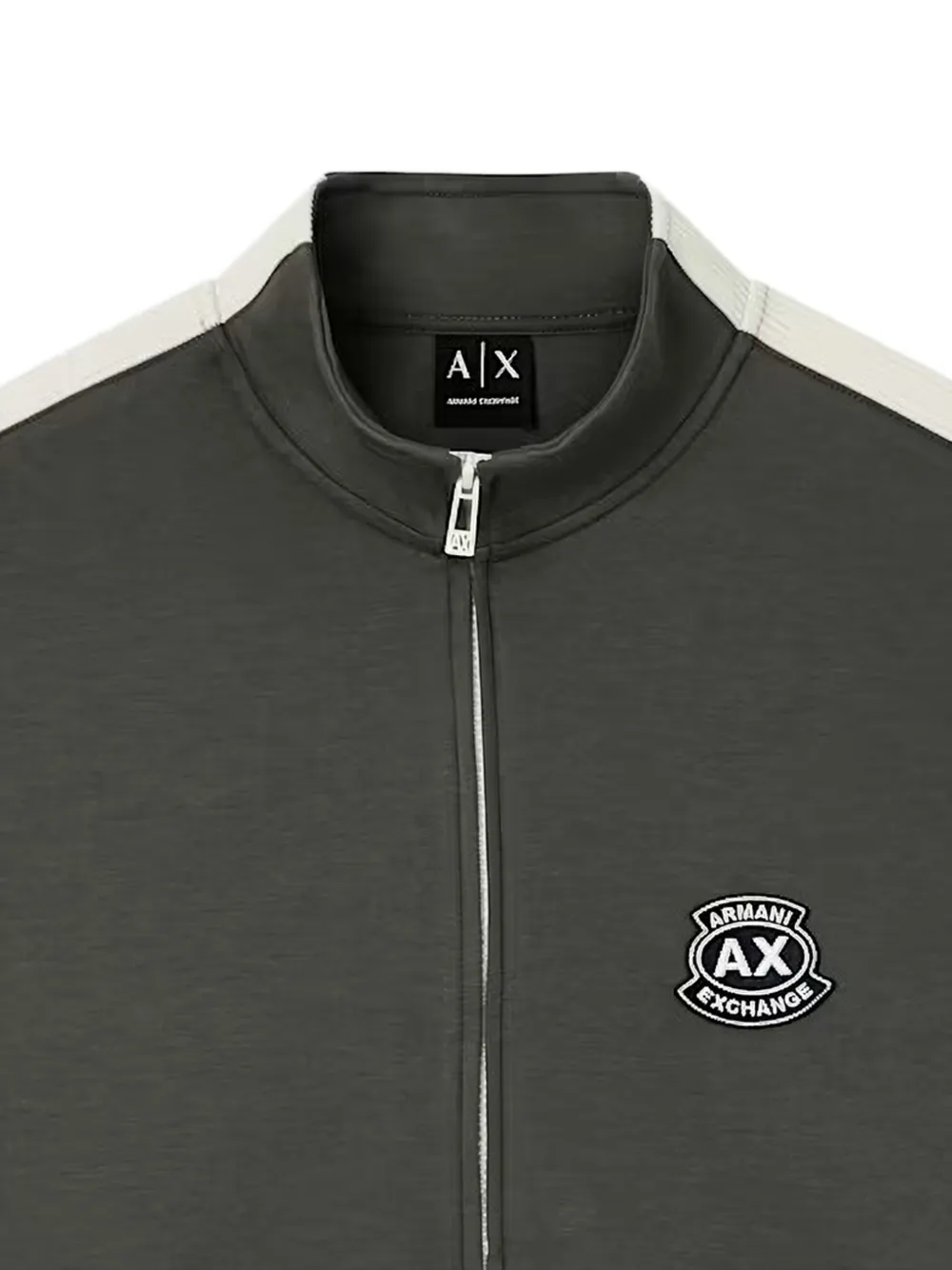 Armani Exchange Sweater met zijstreep Grijs
