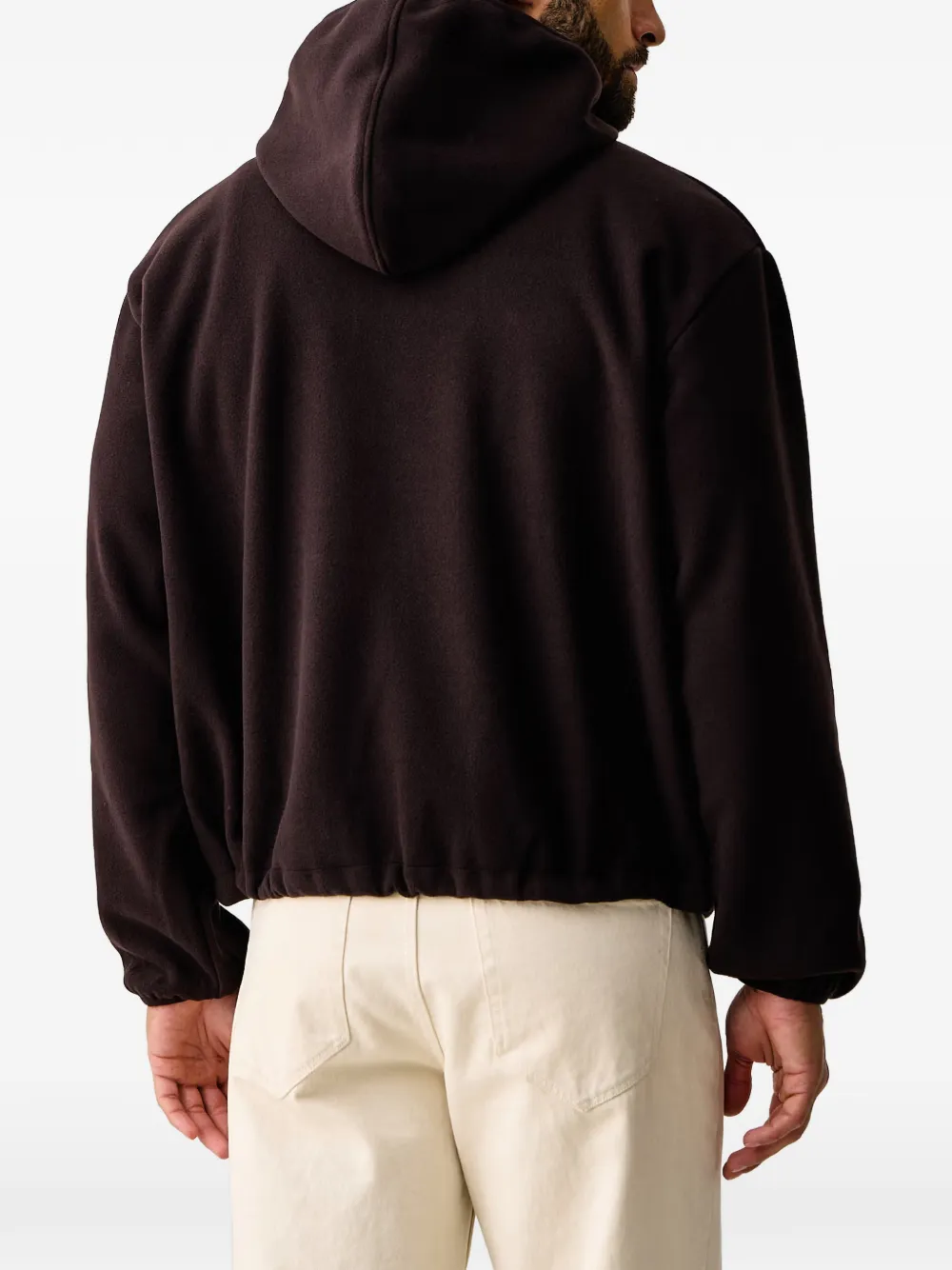 Rains Fleece hoodie Bruin