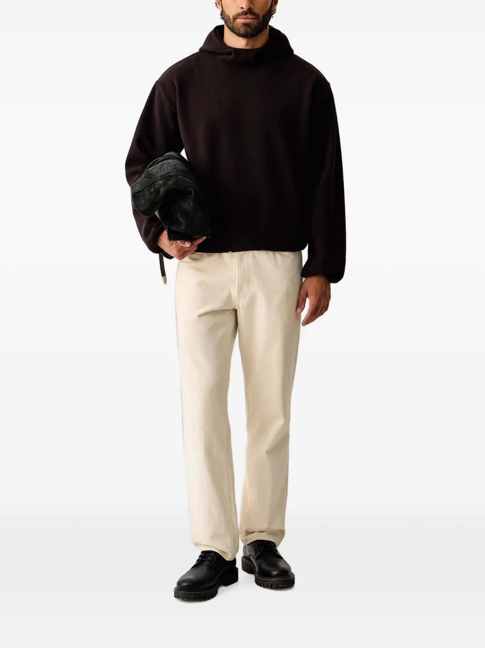 Rains Fleece hoodie Bruin