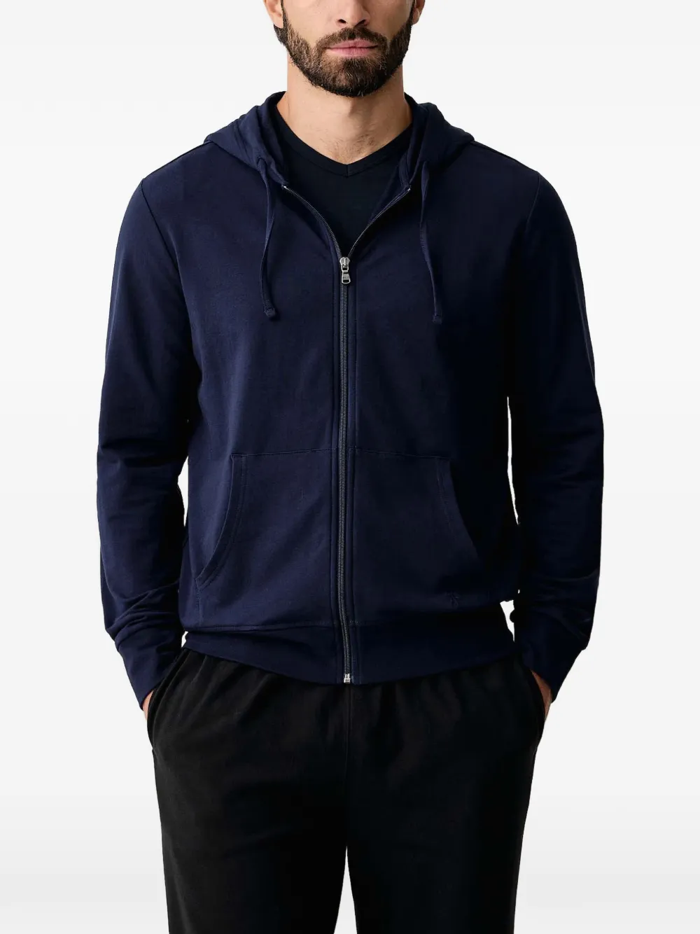 Polo Ralph Lauren logo-embroidered zip-up hoodie - Blu
