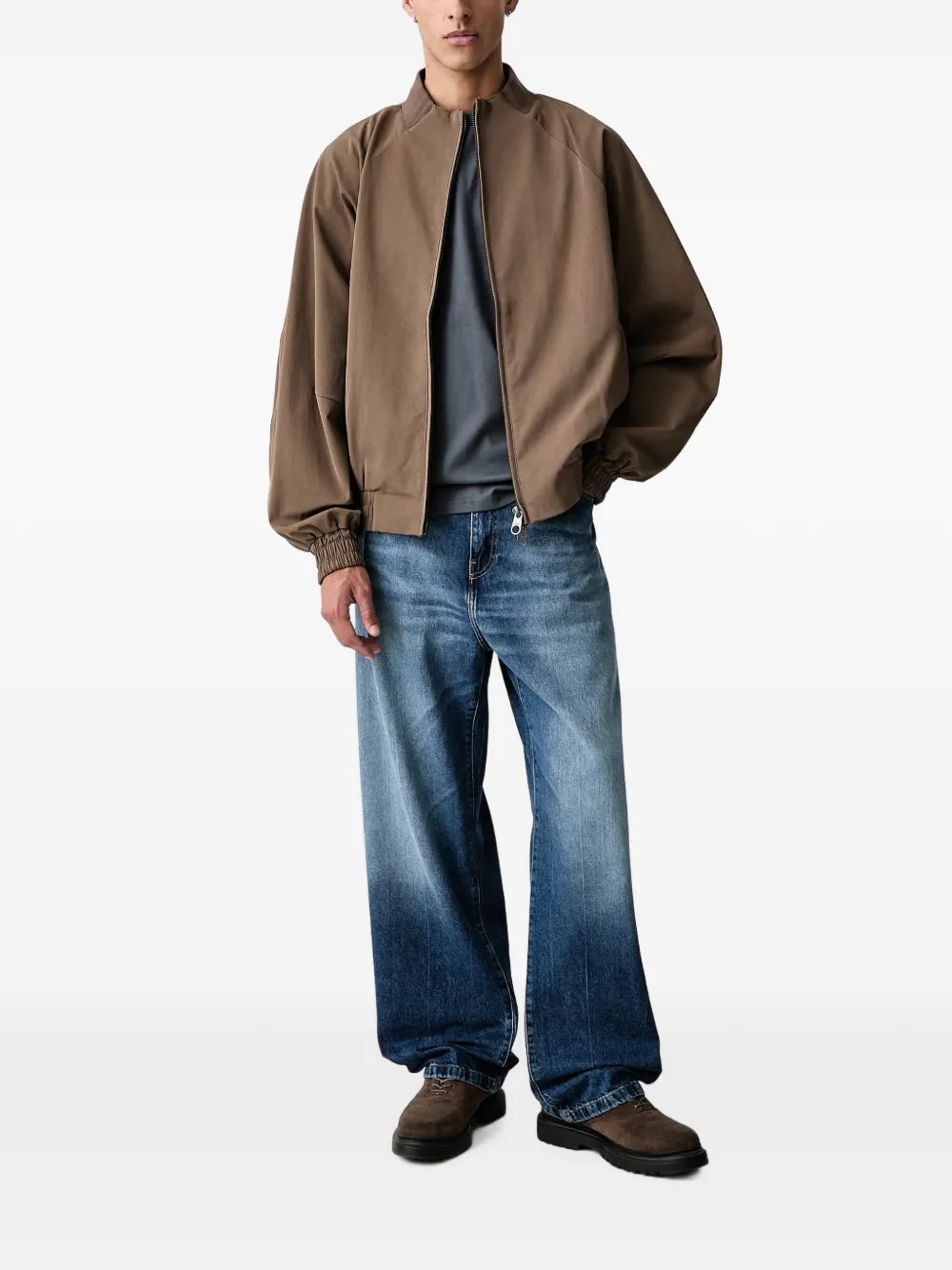 Rains logo-patch bomber jacket Bruin