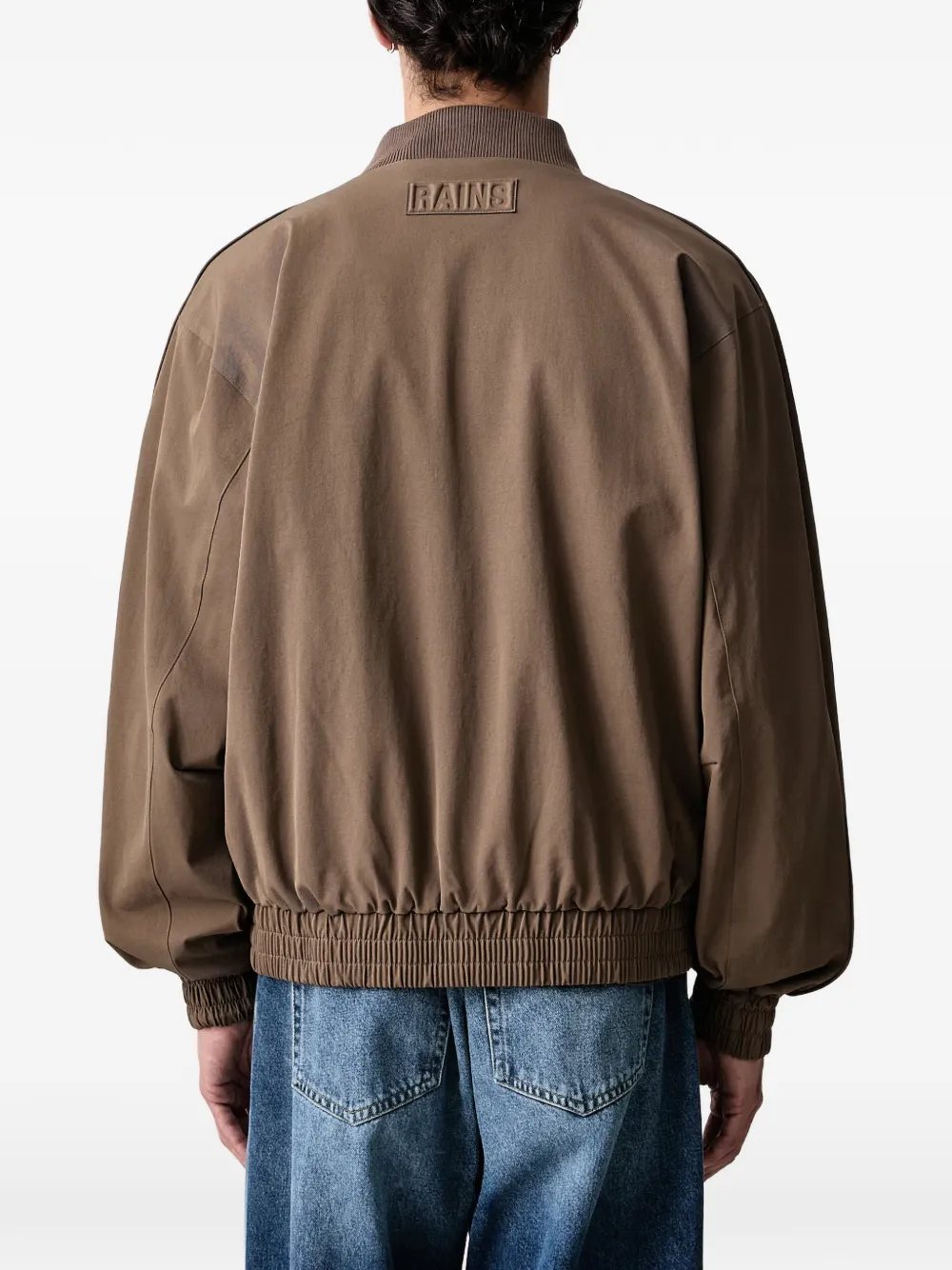 Rains logo-patch bomber jacket Bruin