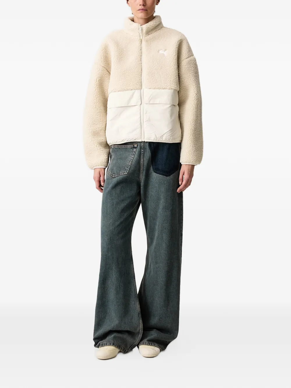 PUMA Re:Fibre fleece relaxed jacket Beige