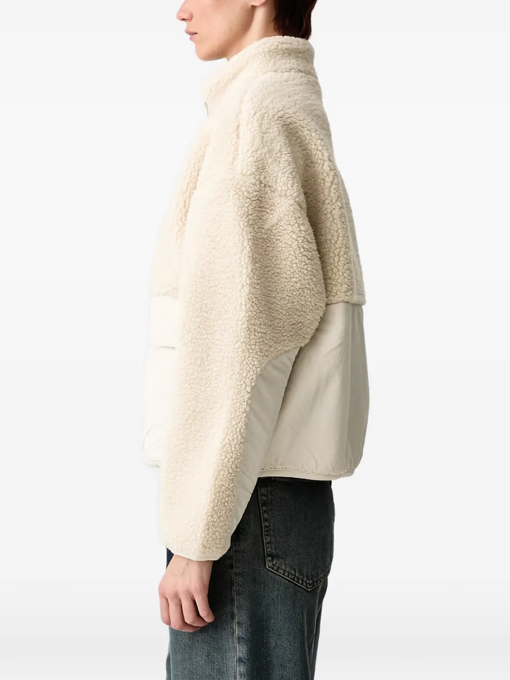 PUMA Re:Fibre fleece relaxed jacket Beige