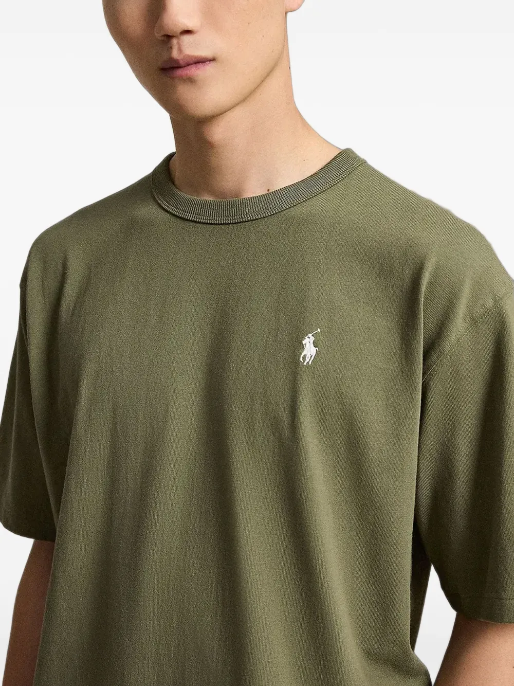 Polo Ralph Lauren Ruimvallend T-shirt met ronde hals Groen