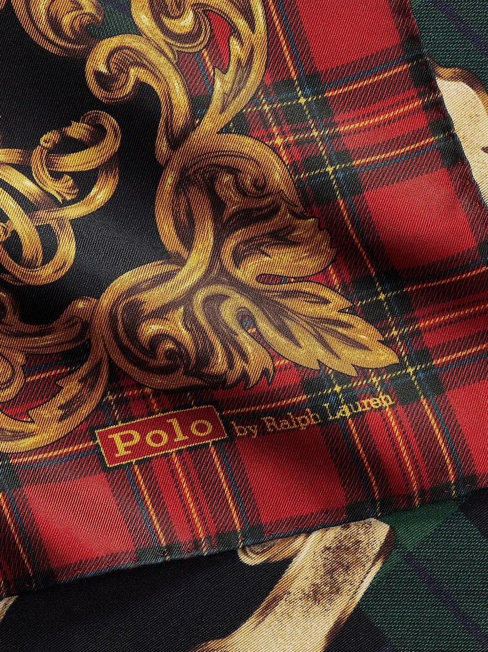 Polo Ralph Lauren Zijden twill sjaal Rood