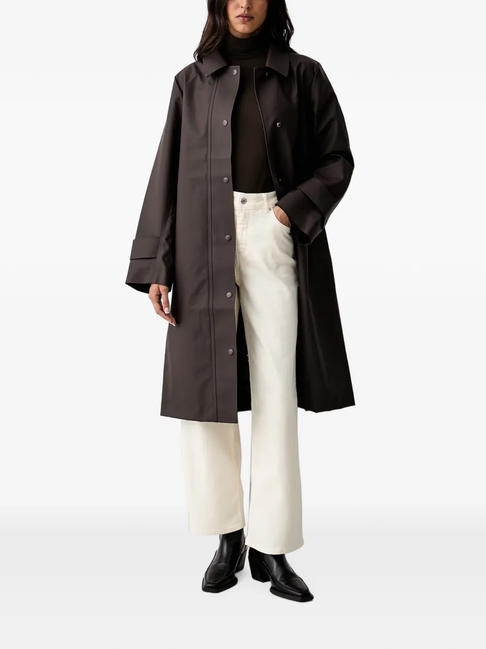 Rains Button-up regenjas Bruin