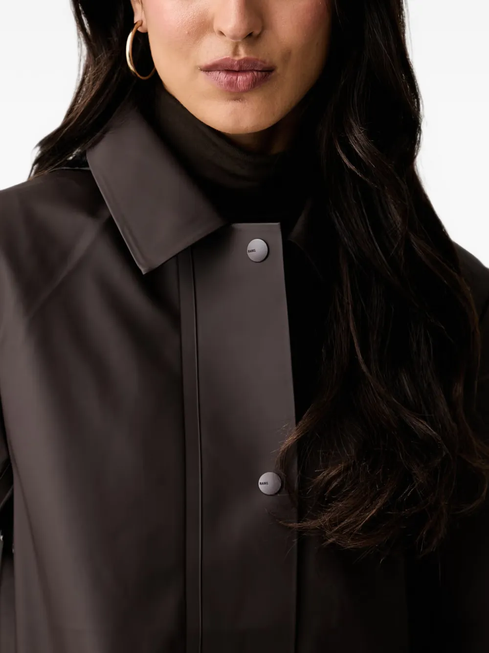 Rains Button-up regenjas Bruin