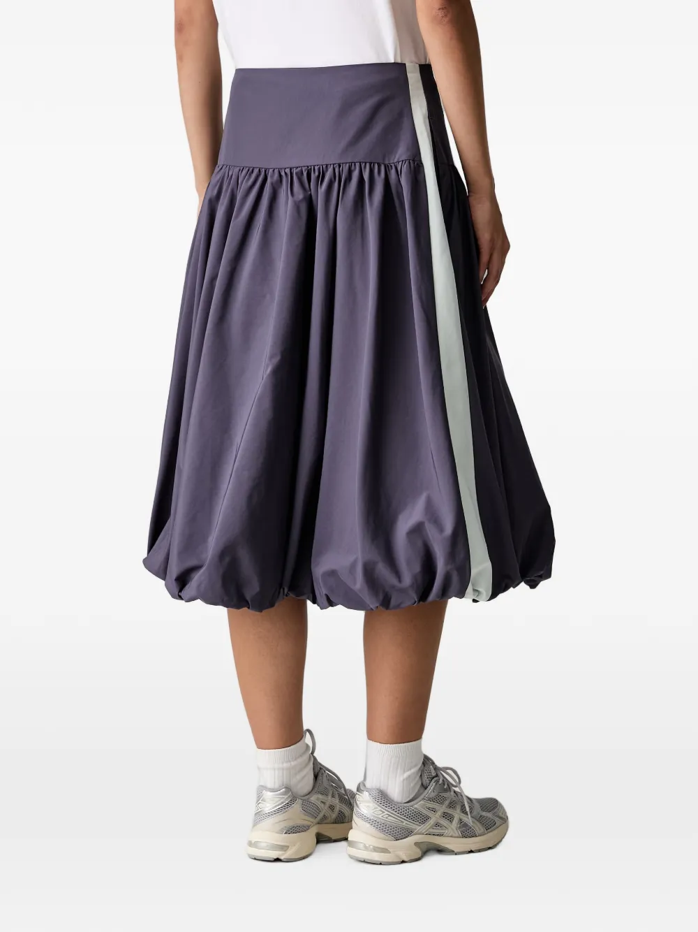 PUMA midi T7 gathered bubble-hem skirt
