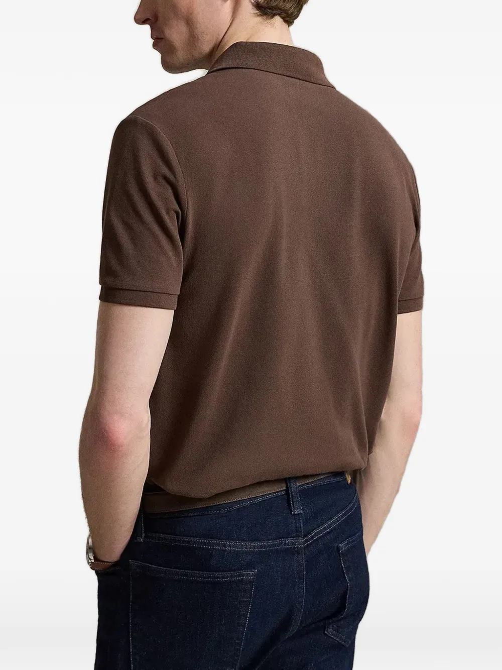 Polo Ralph Lauren Poloshirt met geborduurd logo Bruin