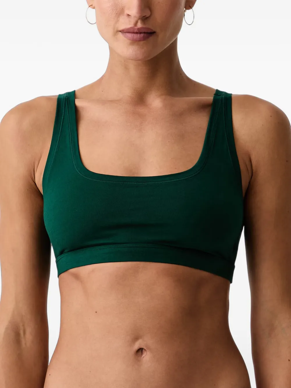 Polo Ralph Lauren Pony-motif square-neck bra - Vert Polo Ralph Lauren Pony-motif square-neck bra - Vert