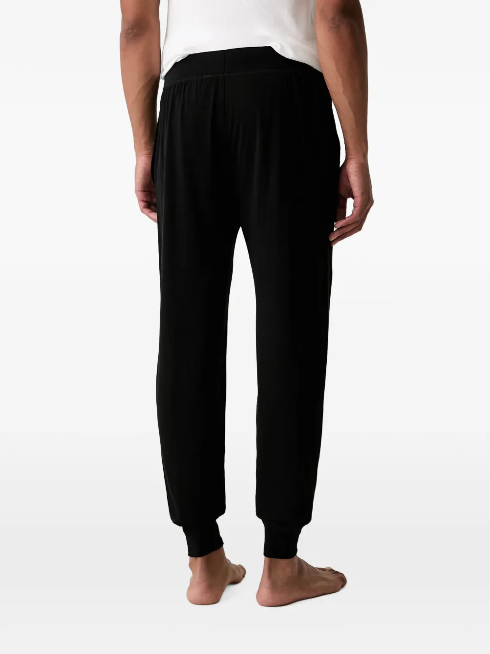 Polo Ralph Lauren drawstring cuffed-hem pajama bottoms Zwart