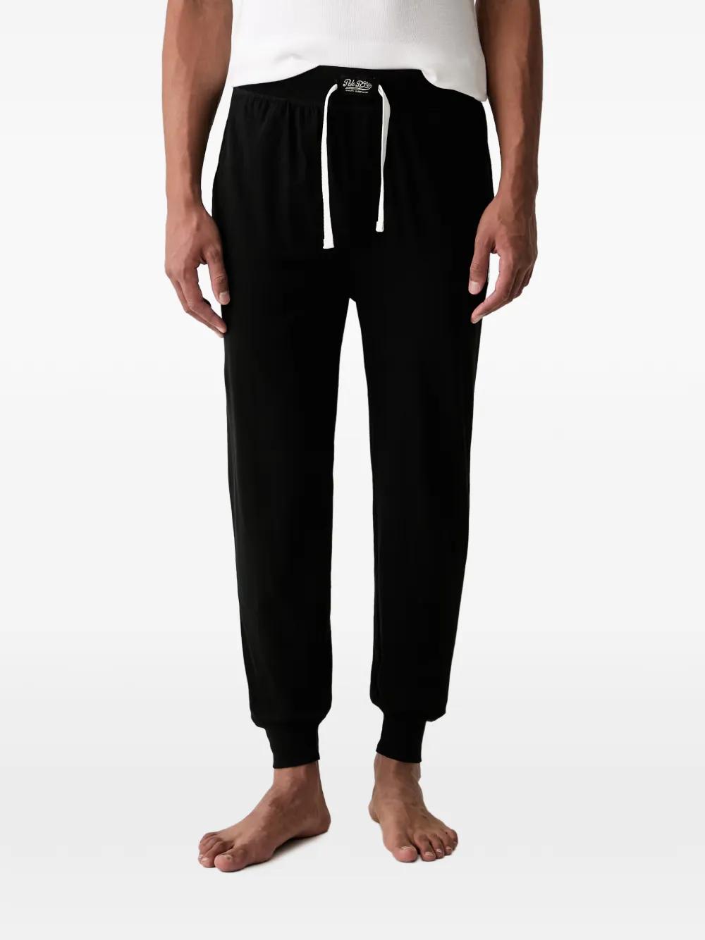 Polo Ralph Lauren drawstring cuffed-hem pajama bottoms - Nero