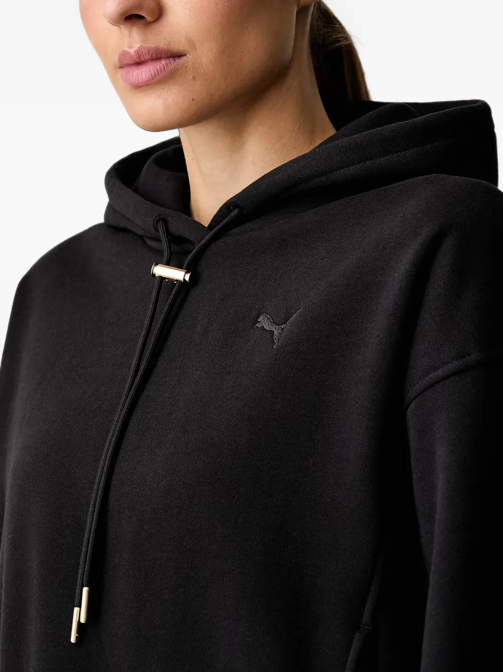 PUMA x Hyrox logo-embroidered hoodie Zwart