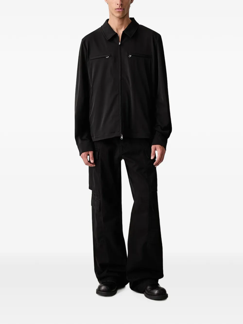 Rains Shirtjack met ritssluiting Zwart