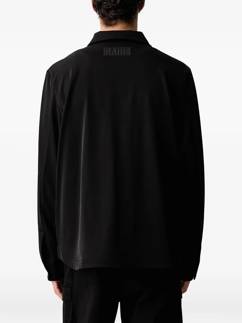 Rains Shirtjack met ritssluiting Zwart